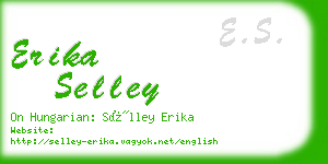 erika selley business card